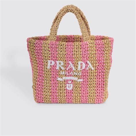 prada pink stripe bag|small pink prada bag.